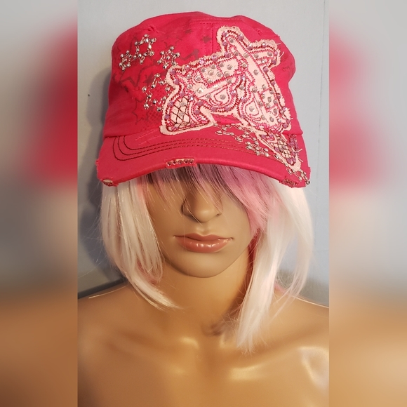L.O.G.A Accessories Rhinestone Guns Hat Os Poshmark